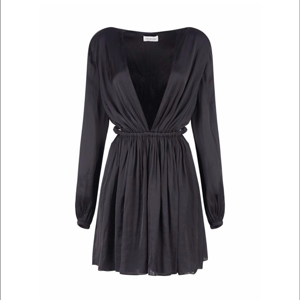 Halston Heritage Charcoal Mini Dress